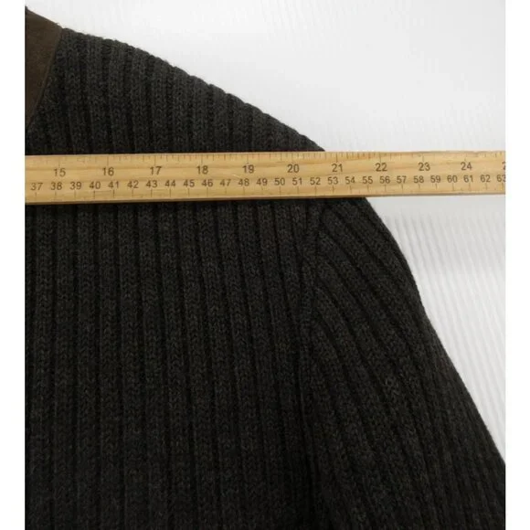 VGT Steinbock Jacket 42 Virgin Wool Leather Loden Austrian Sweater